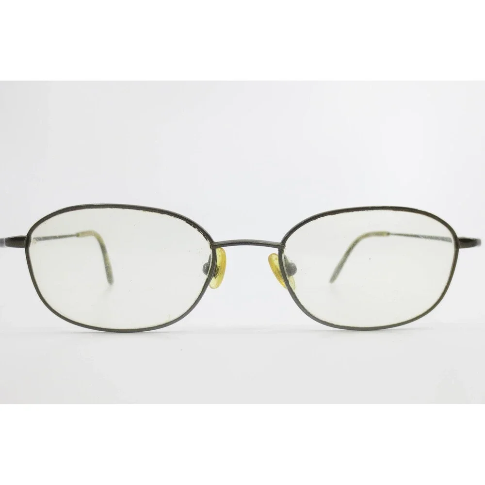Kenneth Cole CV VITALI-TI 105 Titanium Oval Eyeglasses Frames Gunmetal 140mm